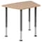 Flash Furniture Hex Natural Collaborative Desk, For Home and Classroom XU-SF-1001-NAT-A-GG - alternate 6